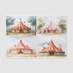 Big Top Circus Tent Collage 1 Decoupage papier