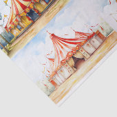 Big Top Circus Tent Collage 1 Decoupage papier (Detail)