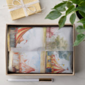 Big Top Circus Tent Collage 1 Decoupage papier (Geschenk)