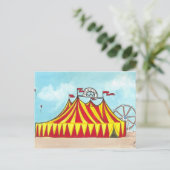 Big Top Circus Tent + ferris-briefkaart voor wielk Briefkaart (Staand voorkant)
