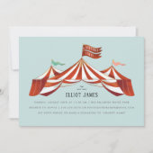 Big Top Circus Tent Gender Neutral Birthday Party Kaart (Voorkant)
