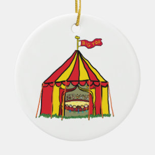 Big Top Circus Tent Keramisch Ornament
