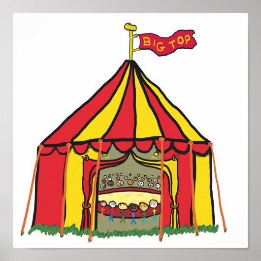 Big Top Circus Tent Poster (Voorkant)