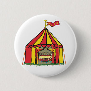 Big Top Circus Tent Ronde Button 5,7 Cm