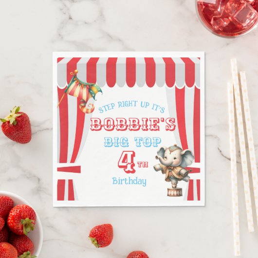 Big Top Circus Verjaardag Servet (Insitu)