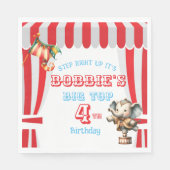 Big Top Circus Verjaardag Servet (Voorkant)