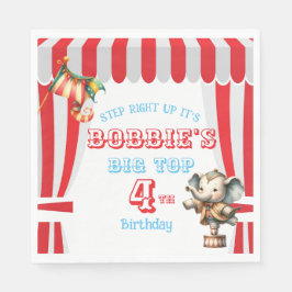 Big Top Circus Verjaardag Servet