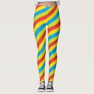 Big Top Energie: Levendige Multi-Kleur Strepen Leggings