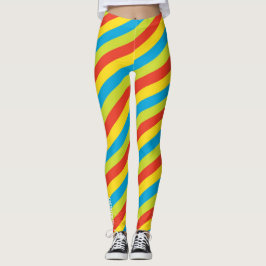 Big Top Energy: Vibrant Multi-Color Striped Leggings