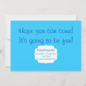 Big Top in Balloons Carnival Circus Birthday Party Kaart (Achterkant)