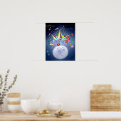 Big Top op een Poster met een kleine blauwe maan (Keuken)
