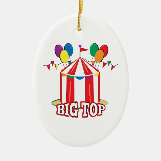 Big Top Tent Keramisch Ornament (Voorkant)