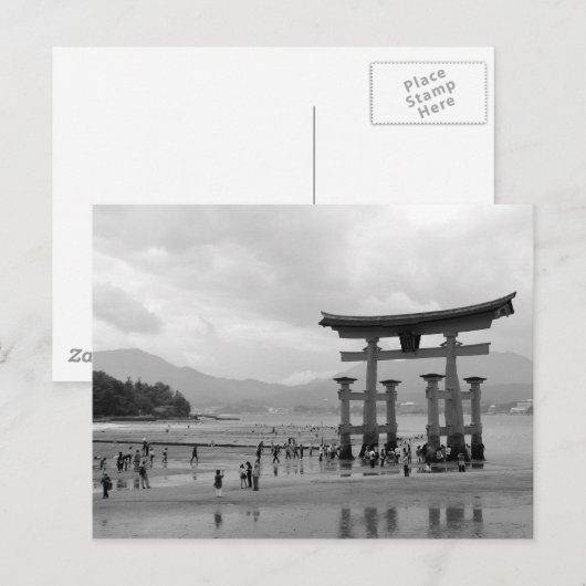 Big Torii in Itsukushima Shrine Briefkaart (Voorkant / Achterkant)