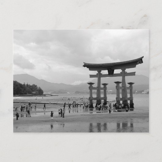Big Torii in Itsukushima Shrine Briefkaart (Voorkant)