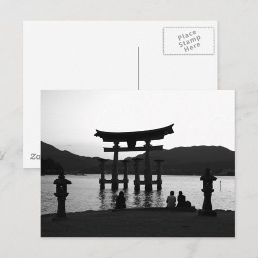 Big Torii op Sunset Briefkaart (Voorkant / Achterkant)