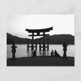 Big Torii op Sunset Briefkaart