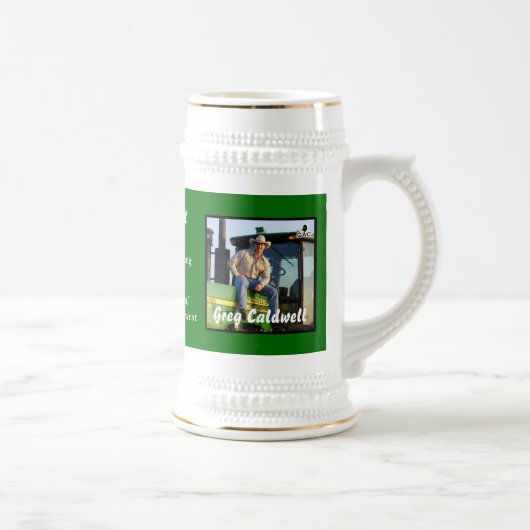 BIG TRACTOR WHITE CERAMIC STEIN BIERPUL (Rechts)