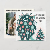 Big Tree-Endeavour Time Feestdagenkaart (Voorkant / Achterkant)