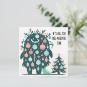 Big Tree-Endeavour Time Feestdagenkaart (Staand voorkant)