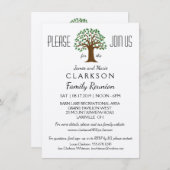 Big Tree Family Reunion Info Verpakte Uitnodiging (Voorkant / Achterkant)