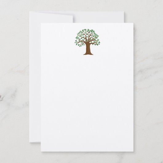 Big Tree Family Reunion Info Verpakte Uitnodiging (Achterkant)