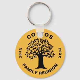 Big Tree Family Reunion Keepslag Souvenir Gift Sleutelhanger