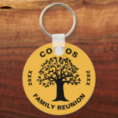 Big Tree Family Reunion Keepslag Souvenir Gift Sleutelhanger (Voorkant)