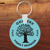 Big Tree Family Reunion Souvenir Keepomwille Gift Sleutelhanger (Voorkant)