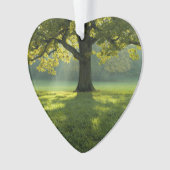 Big Tree Forest Dated Photo Custom Ornament (voorkant)