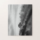 Big Tree in Pine Forest in the Mist Legpuzzel (Verticaal)