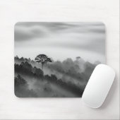 Big Tree in Pine Forest in the Mist Muismat (Met muis)