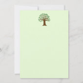 Big Tree Logo Family reünie of uitnodiging voor ee (Achterkant)