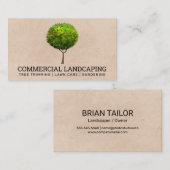 Big Tree-Logo | Landschapsbeheer Visitekaartje (Voorkant / Achterkant)