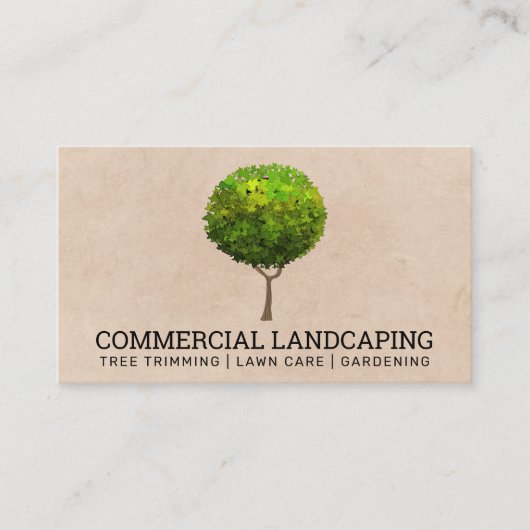 Big Tree-Logo | Landschapsbeheer Visitekaartje (Voorkant)