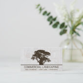 Big Tree Logo | Witte Rots Achtergrond Visitekaartje (Staand voorkant)