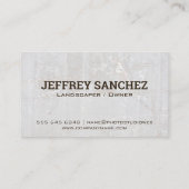 Big Tree Logo | Witte Rots Achtergrond Visitekaartje (Achterkant)