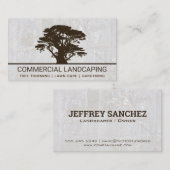 Big Tree Logo | Witte Rots Achtergrond Visitekaartje (Voorkant / Achterkant)