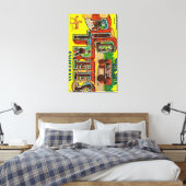 Big Trees, Californië - grote lettertjes Canvas Afdruk (Insitu (Slaapkamer))