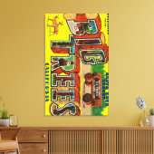 Big Trees, Californië - grote lettertjes Canvas Afdruk (Insitu (Woonkamer))