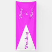 BIG TRIANGLE Wit + uw ideeën Spandoek (Verticaal)