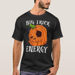 Big Trick Energy Halloween Costume Carved Pumpkin T-shirt