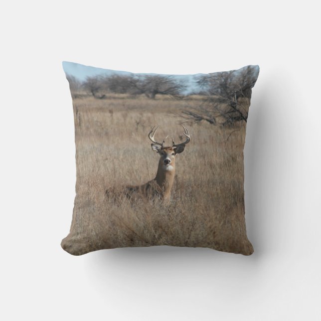 Big Trophy Buck Deer Sierkussen 20 x 20 inch (Voorkant)