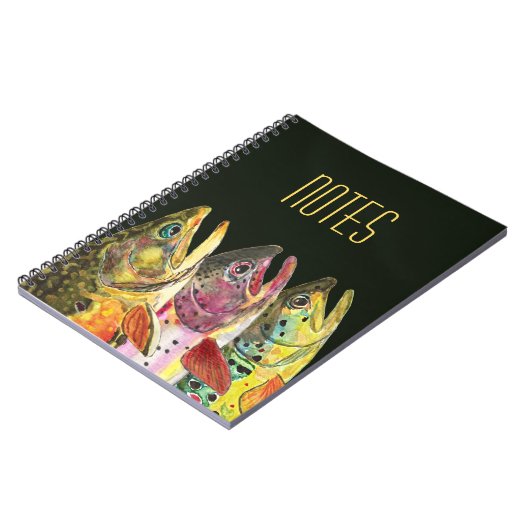 Big Trout Fly Fisherman's Notitieboek (Linkerzijde)