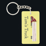 Big Truck 18 Wheeler Semi Rig BIEDT IT AAN Sleutelhanger<br><div class="desc">Pas deze schattige sleutelhanger aan met je eigen tekst,  jouw naam of iets anders dat je leuk vindt. Maak je klaar om de weg in te slaan met dit leuke ontwerp,  met de hand getekend door mij voor je! Bekijk mijn winkel voor veel meer overeenkomende objecten en meer kleuren!</div>