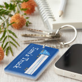 Big Truck 18 Wheeler Semi Rig BIEDT IT AAN Sleutelhanger (Voorkant Rechts)