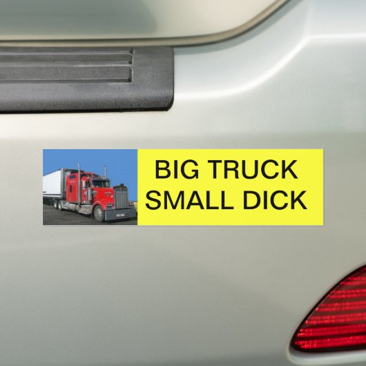 Big Truck Bumpersticker (Op auto)