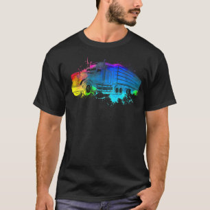 Big Truck Driver Trucking boerderij Animal geek T-shirt