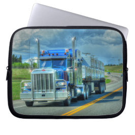 Big Truck en Highway Art voor vrachtwagenliefhebbe Laptop Sleeve