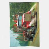 Big Truck en Highway Art voor vrachtwagenliefhebbe Theedoek (Verticaal)