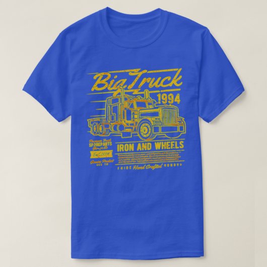 Big Truck Graphic Typografie T-shirt (Design voorkant)